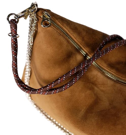Sac MALLOW suède cognac Craie Studio