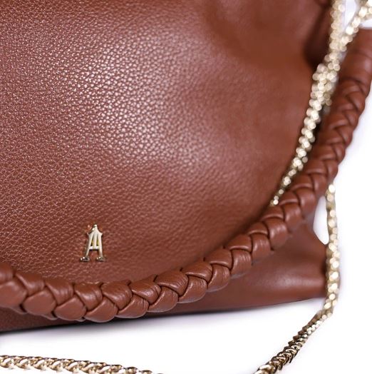 Sac MALLOW Twist Grainé renard (cognac) CRAIE STUDIO