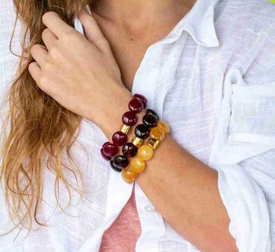Bracelet bombom prune PARABAYA