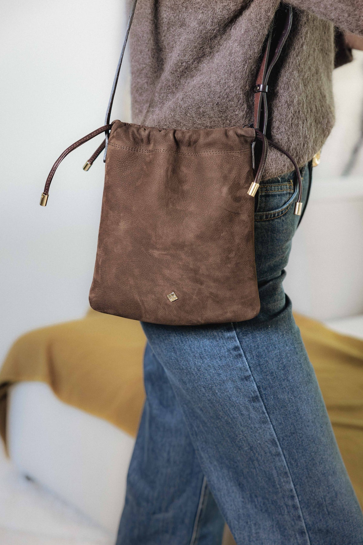 Sac LE LERIE Nabuk Castano (marron) HERBERT Frère Soeur