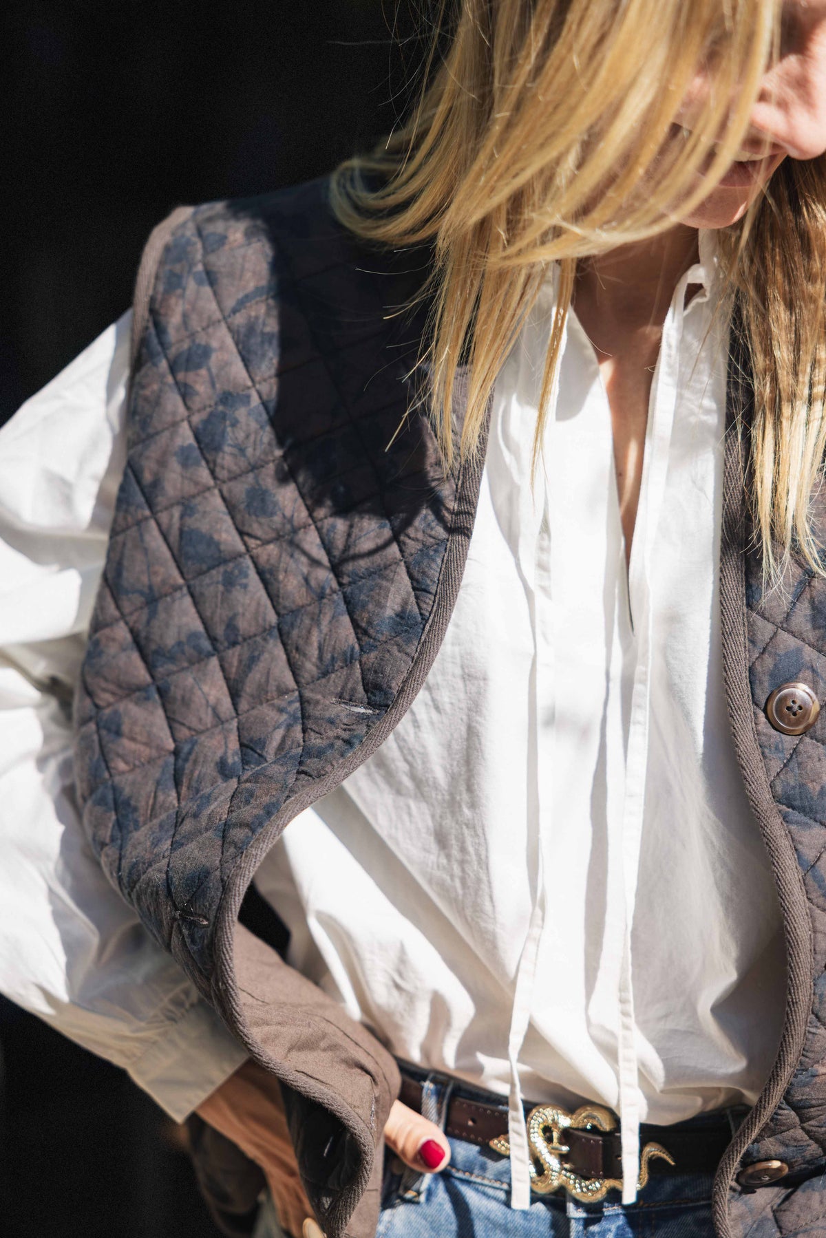 Veste sans manches MOLS léopard ANNE MI
