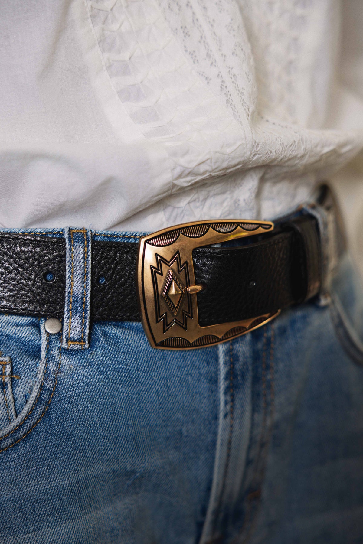 Ceinture LA GRANDE MADJO noir HERBERT