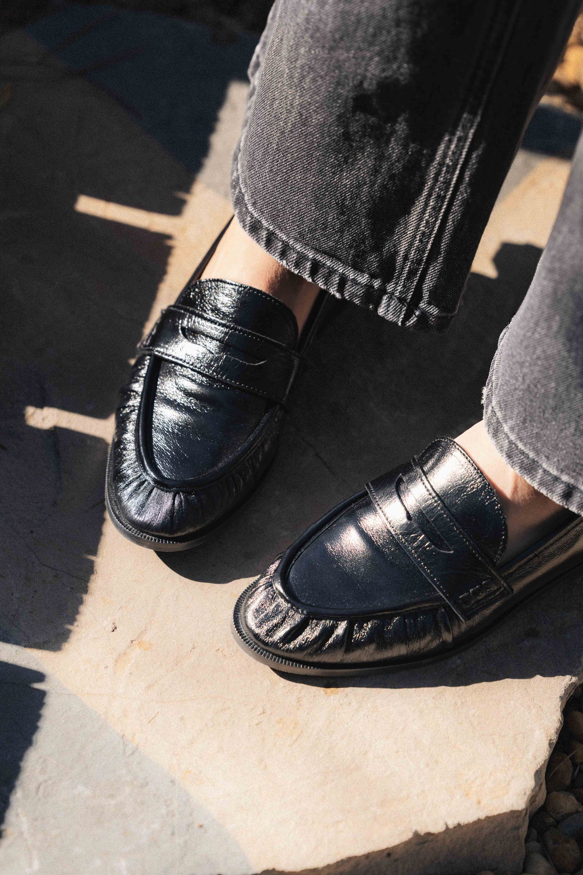 Mocassin N° 158 Cuir noir RIVECOUR