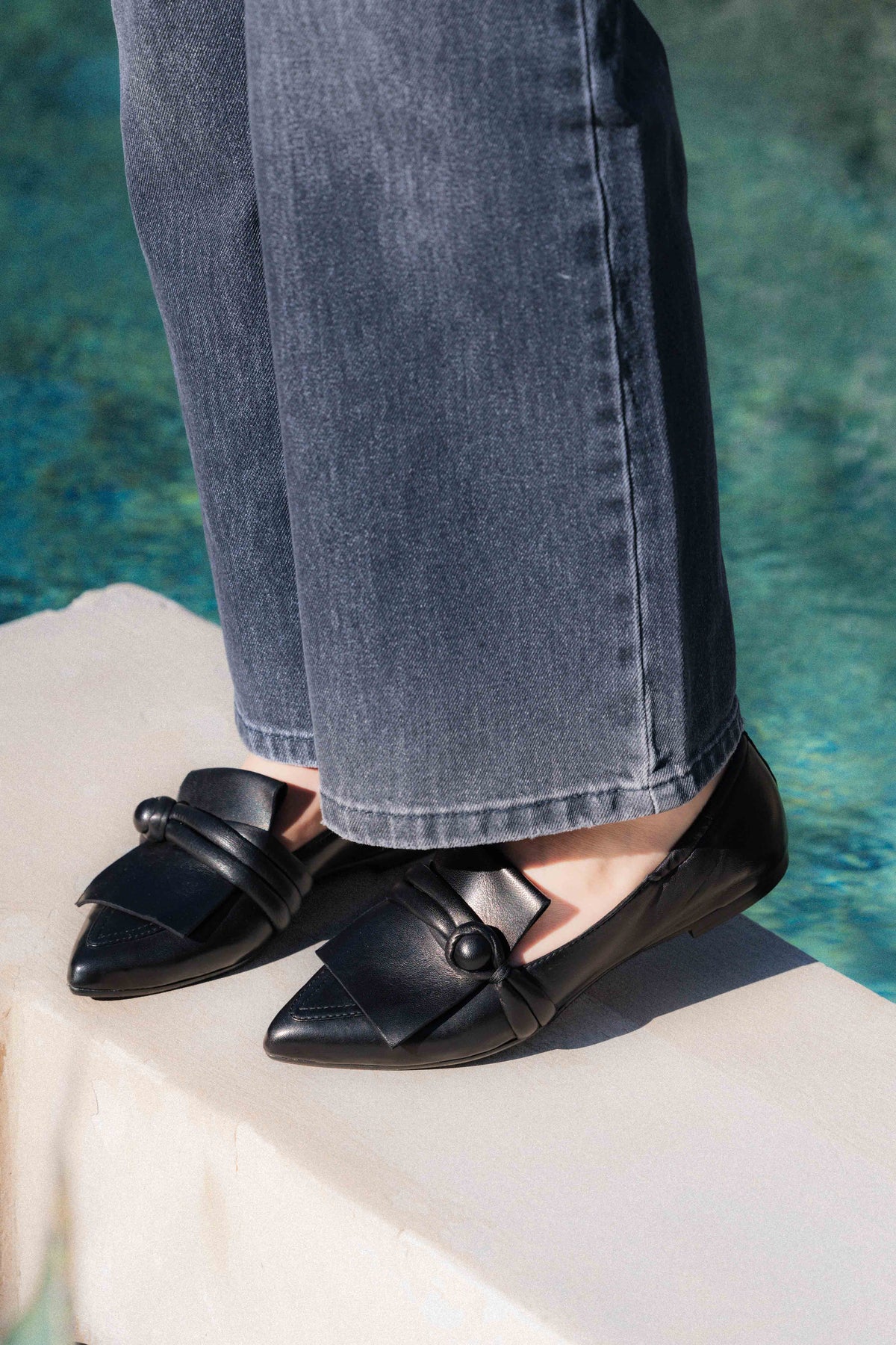 Mocassin noir N° 62 201 LORENA PAGGI (Italy)