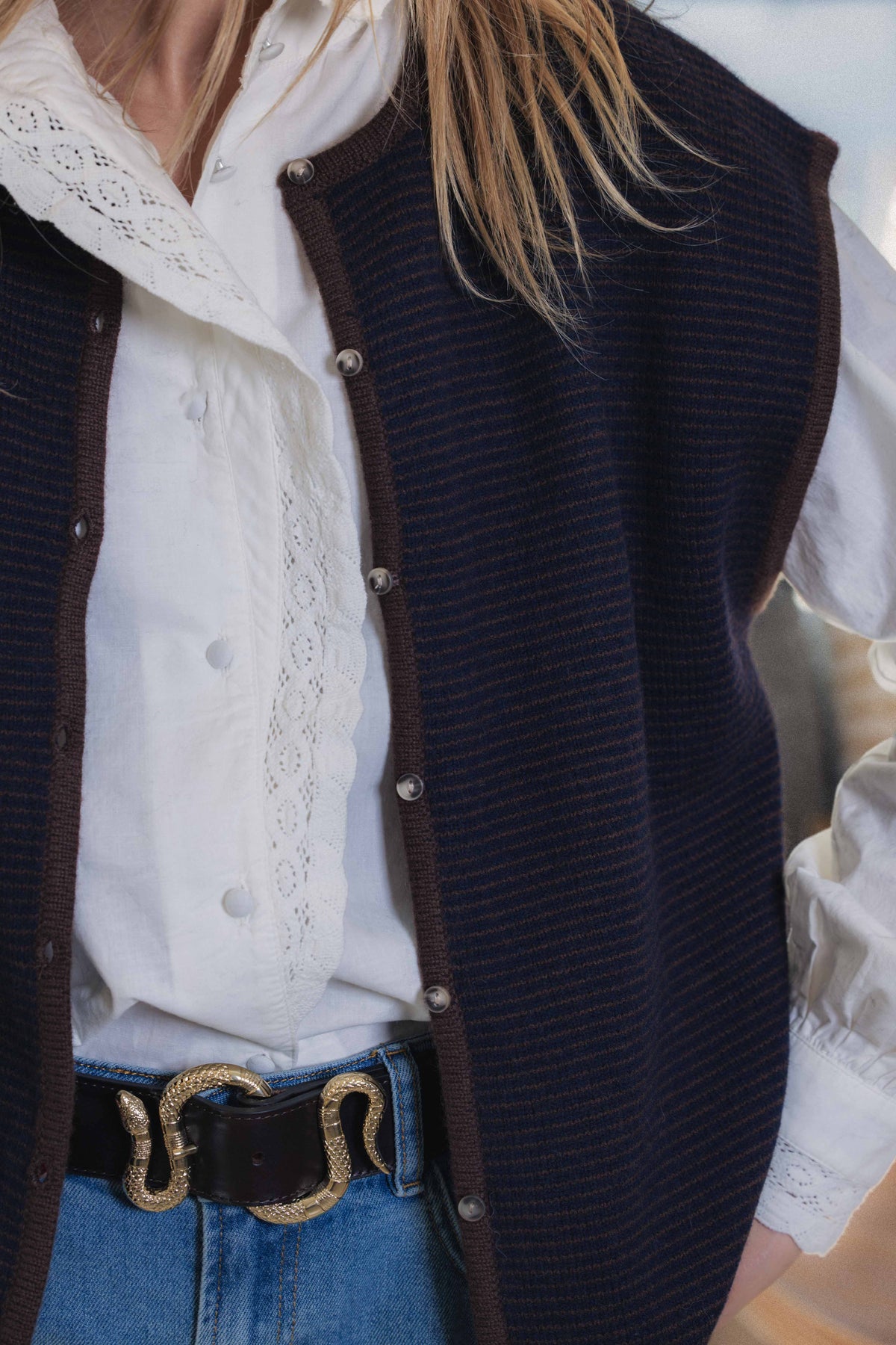 Ceinture CRUSH en cuir CHOCO HERBERT Frère Soeur