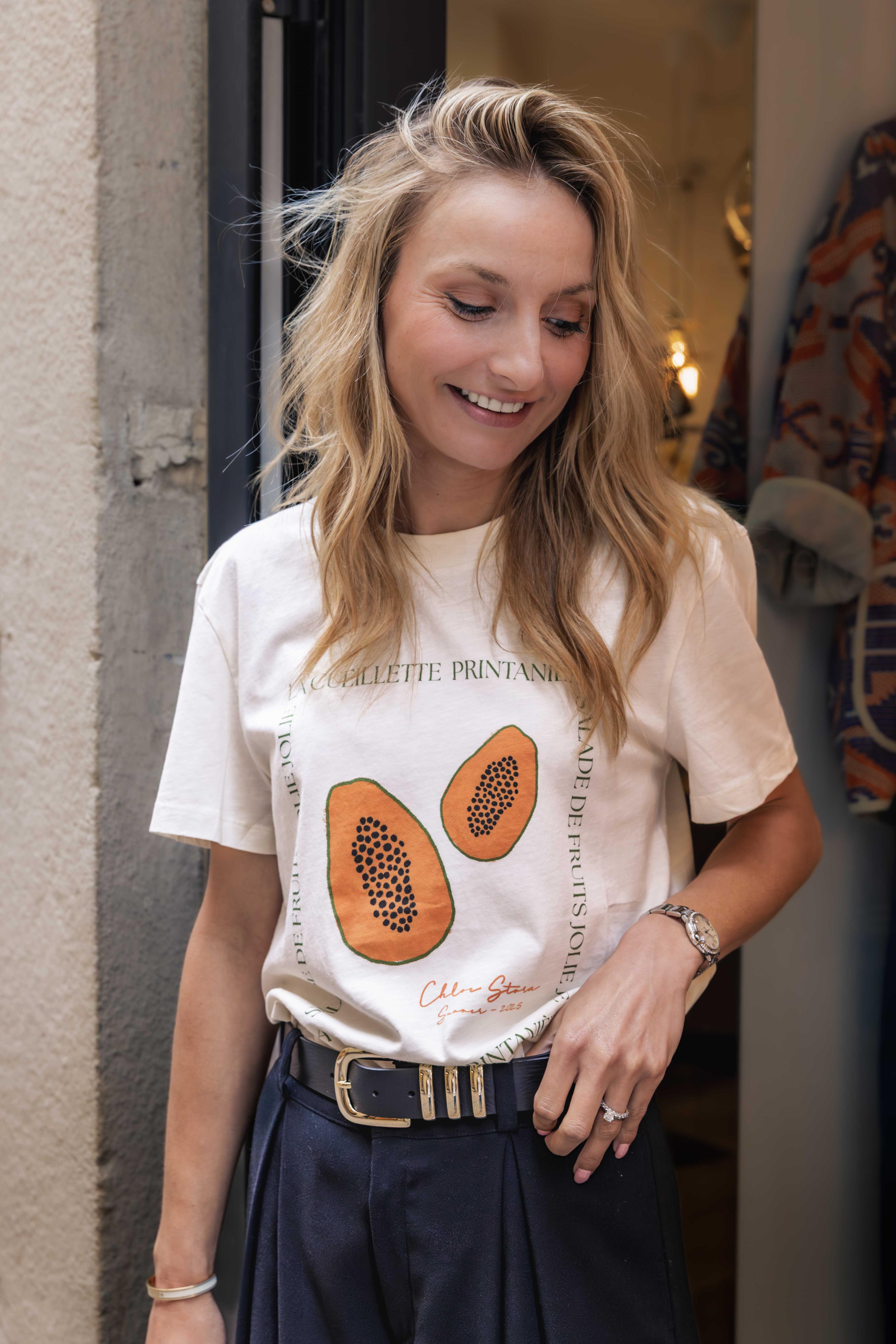 Tee-shirt EVA Papaya   CHLOE STORA