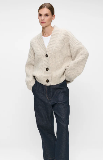 Cardigan Crème en Laine et coton ZENGGI W03-1008