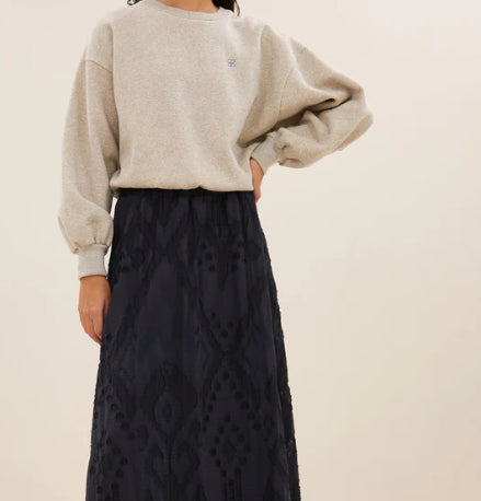 Sweat  beige pailleté BODIL SPARKLE SWEATER BY BAR