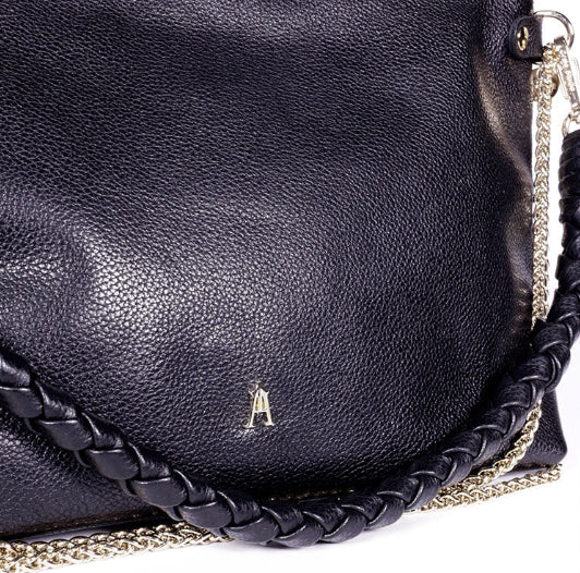 Sac MALLOW Twist Grainé Noir CRAIE STUDIO