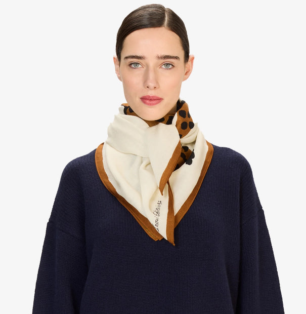 Carré 100 x 100 FELINE Blanc Inoui Editions