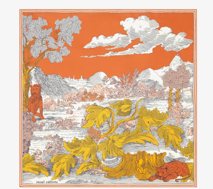 Carré 70 x 70 HISTOIRE Orange Inoui Editions