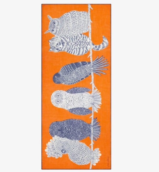 Etole 80 x 190 CHOUETTE Orange Inoui Editions