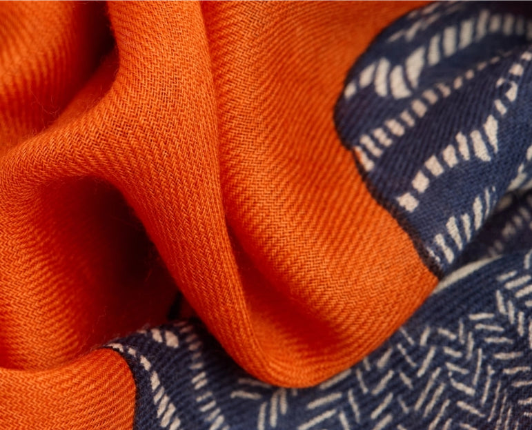 Etole 80 x 190 CHOUETTE Orange Inoui Editions