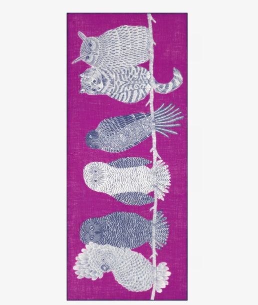 Etole 80 x 190 CHOUETTE Violet Inoui Editions