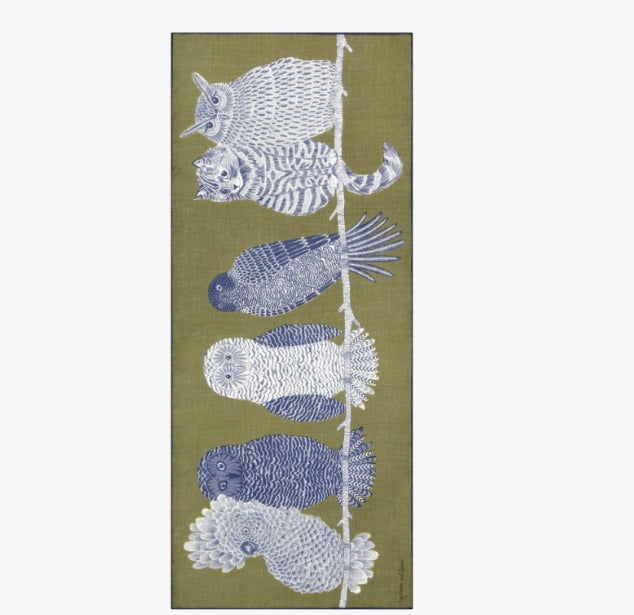 Etole 80 x 190 CHOUETTE Kaki Inoui Editions