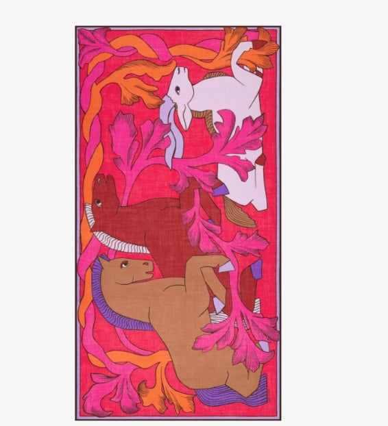 Etole 100 x 190 CAVALE Rouge Inoui Editions