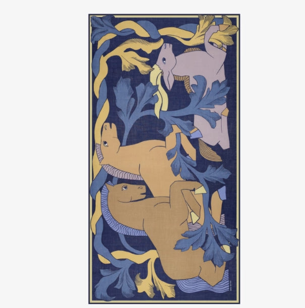 Etole 100 x 190 CAVALE Bleu Inoui Editions