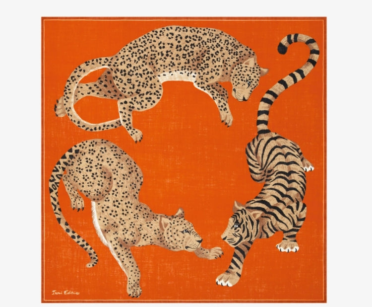 Carré 130 x 130 JORGEN Orange Inoui Editions