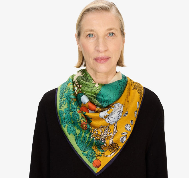 Carré 100 x 100 QUATRE SAISONS Naturel Inoui Editions