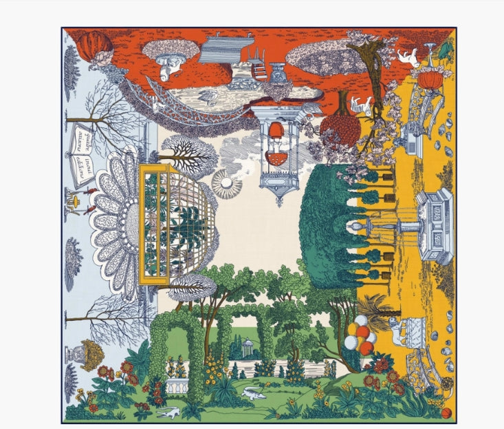 Carré 100 x 100 QUATRE SAISONS Naturel Inoui Editions