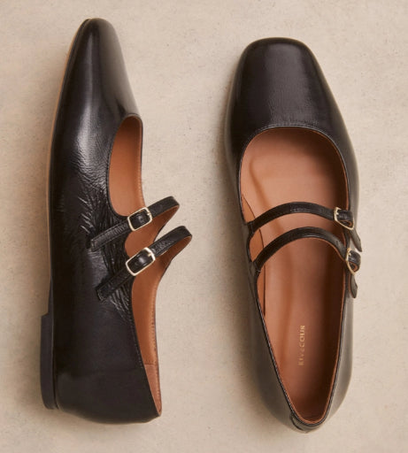 Babies  N° 128 Noir vernis RIVECOUR