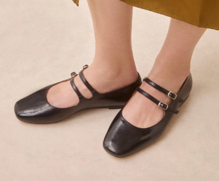 Babies  N° 128 Noir vernis RIVECOUR