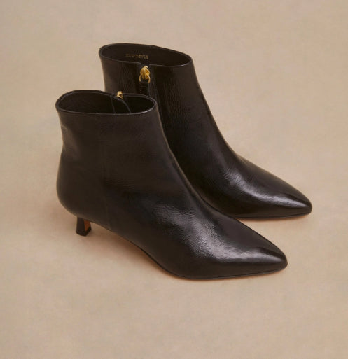 Bottines N°421 Cuir vernis Noir RIVECOUR