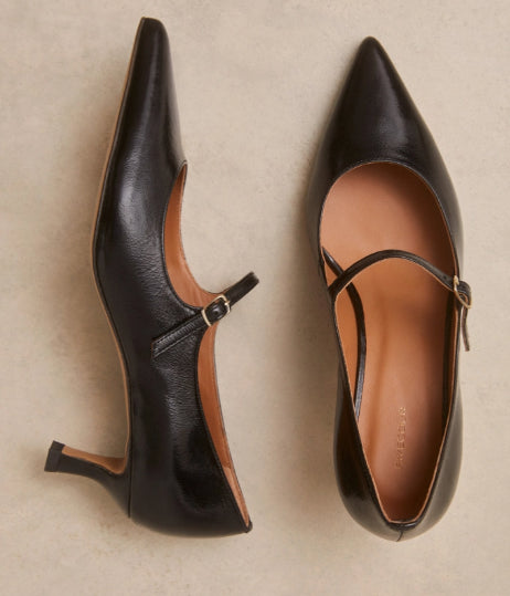 Escarpins  N° 722 Cuir vernis  Noir  RIVECOUR