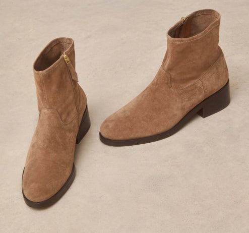 Bottines N°167 Suede Taupe RIVECOUR