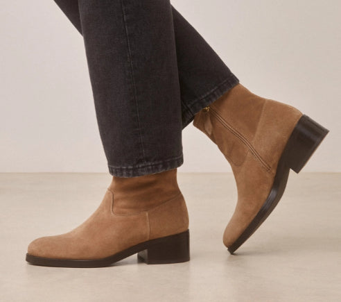 Bottines N°167 Suede Taupe RIVECOUR