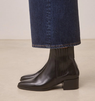 Bottines N°408 Cuir Noir RIVECOUR