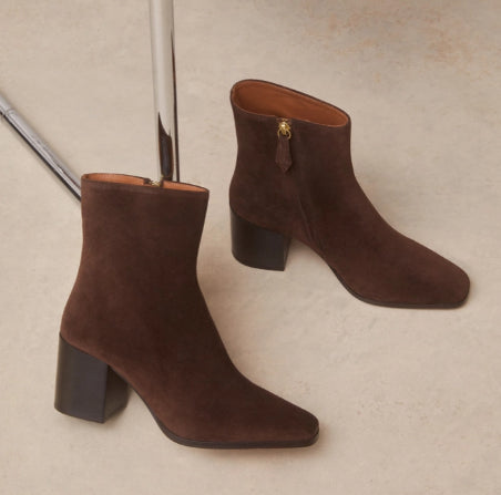 Bottine N°670 Suede Marron RIVECOUR