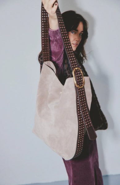 Le ENZO VELOURS  choco/almond Herbert