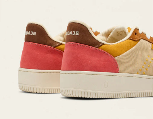 Basket MAXENCE Corail Jaune Marron ODAJE (ancien M MOUSTACHE)