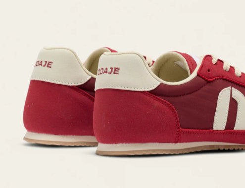 Basket RIYA Rouge Ecru ODAJE (ancien M MOUSTACHE)