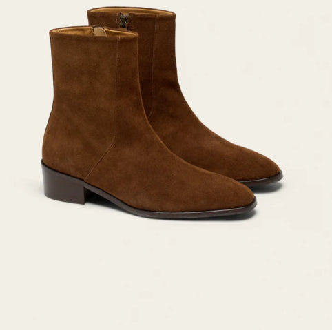 Bottines Sybille suède Marron ODAJE ex M MOUSTACHE