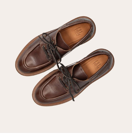 Chaussures Bateau A9050 Cognac Shadow BILLI BI