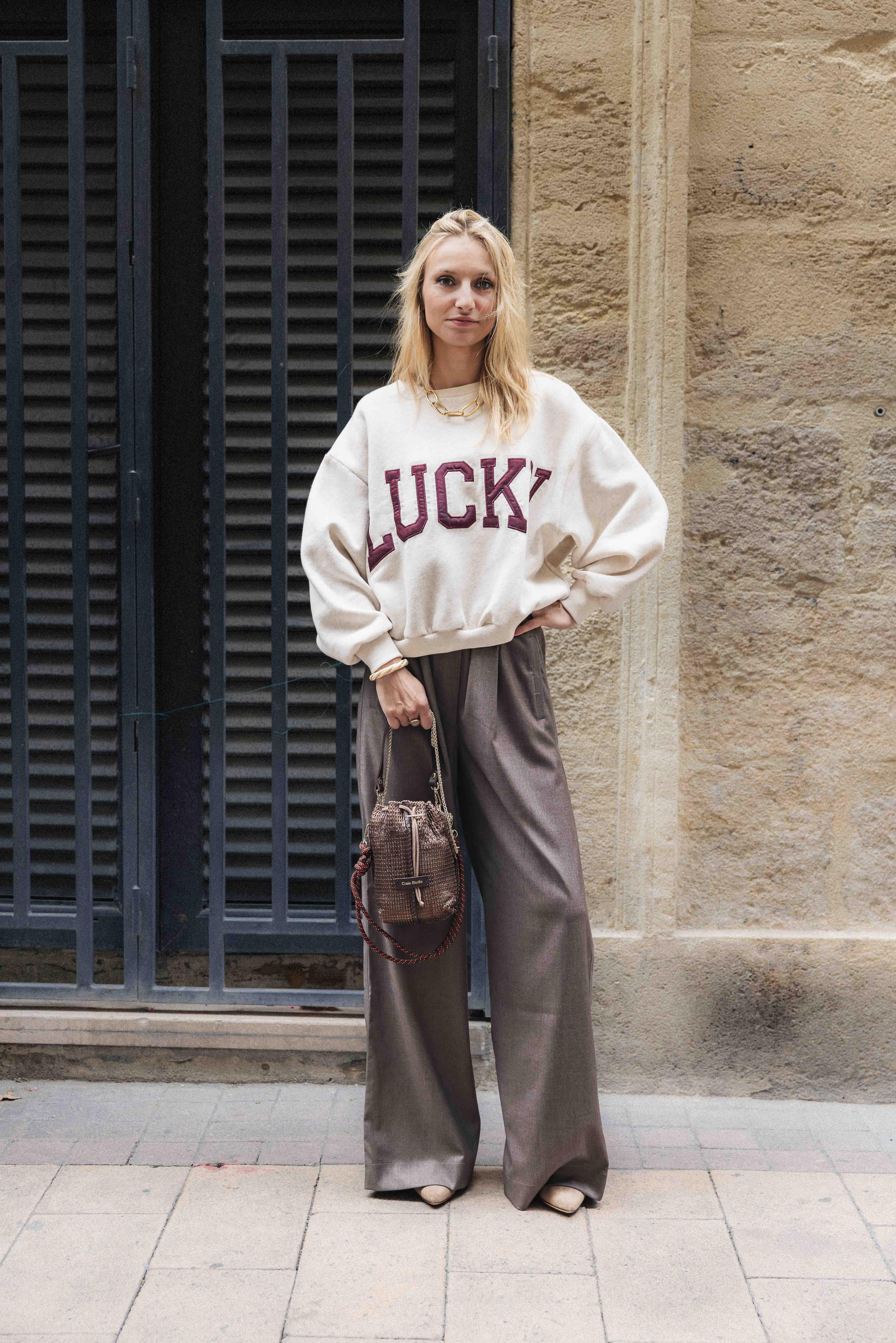 Pantalon marron BY BAR Benji Biscuit