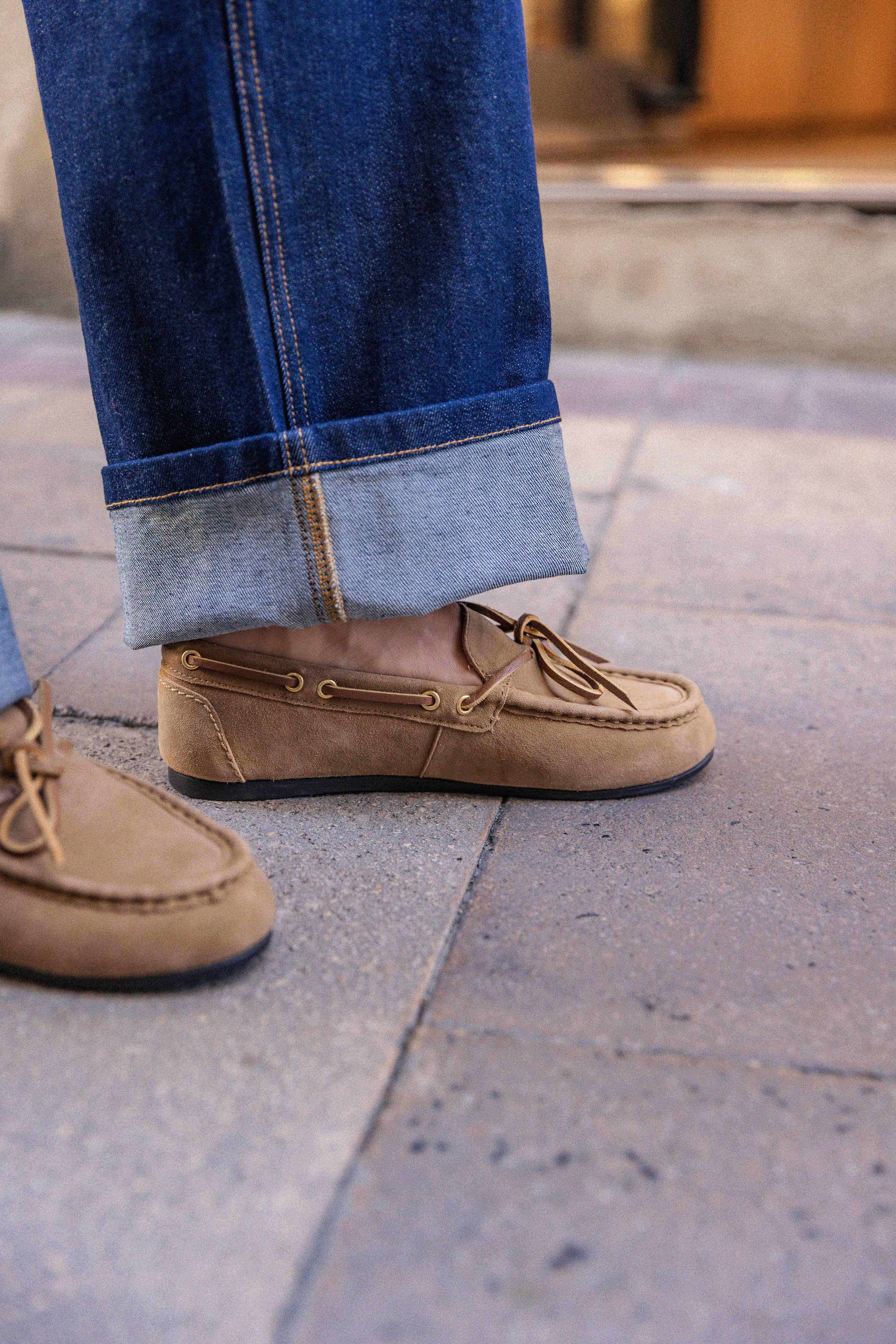 Chaussures Bateau A8712 Beige Billi Bi