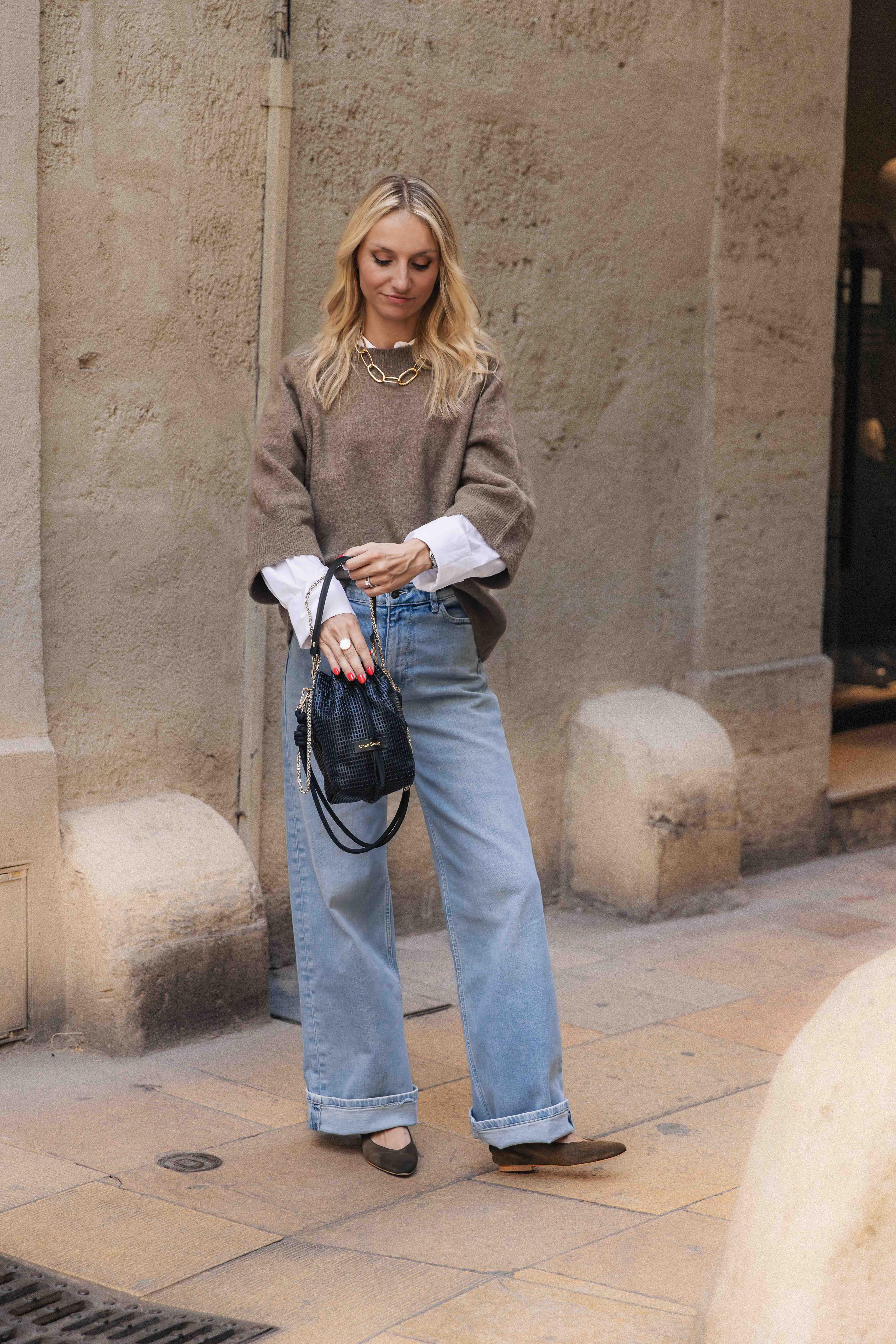 Pull en alpaga et laine ZENGGI W03-1018