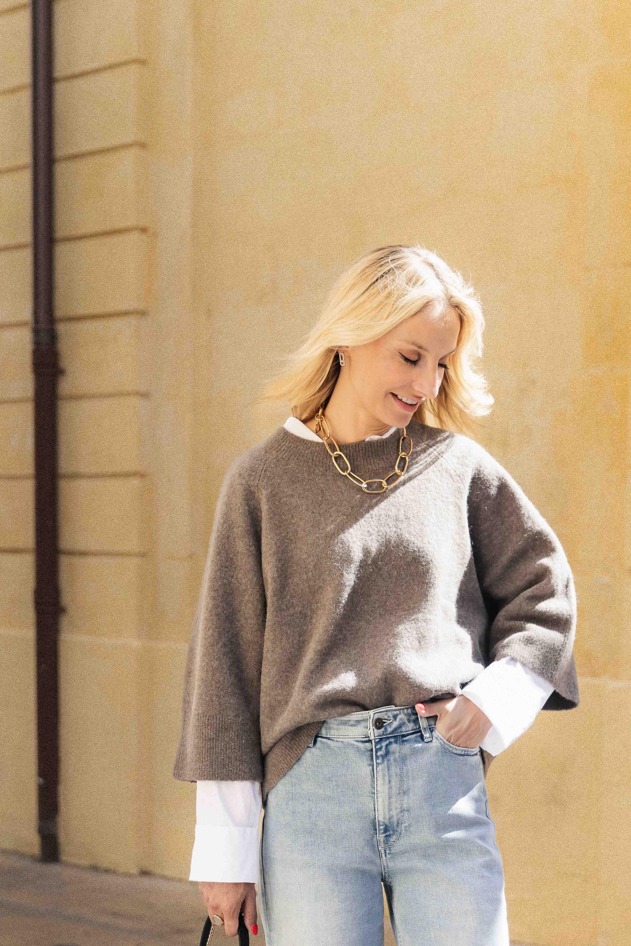 Pull en alpaga et laine ZENGGI W03-1018