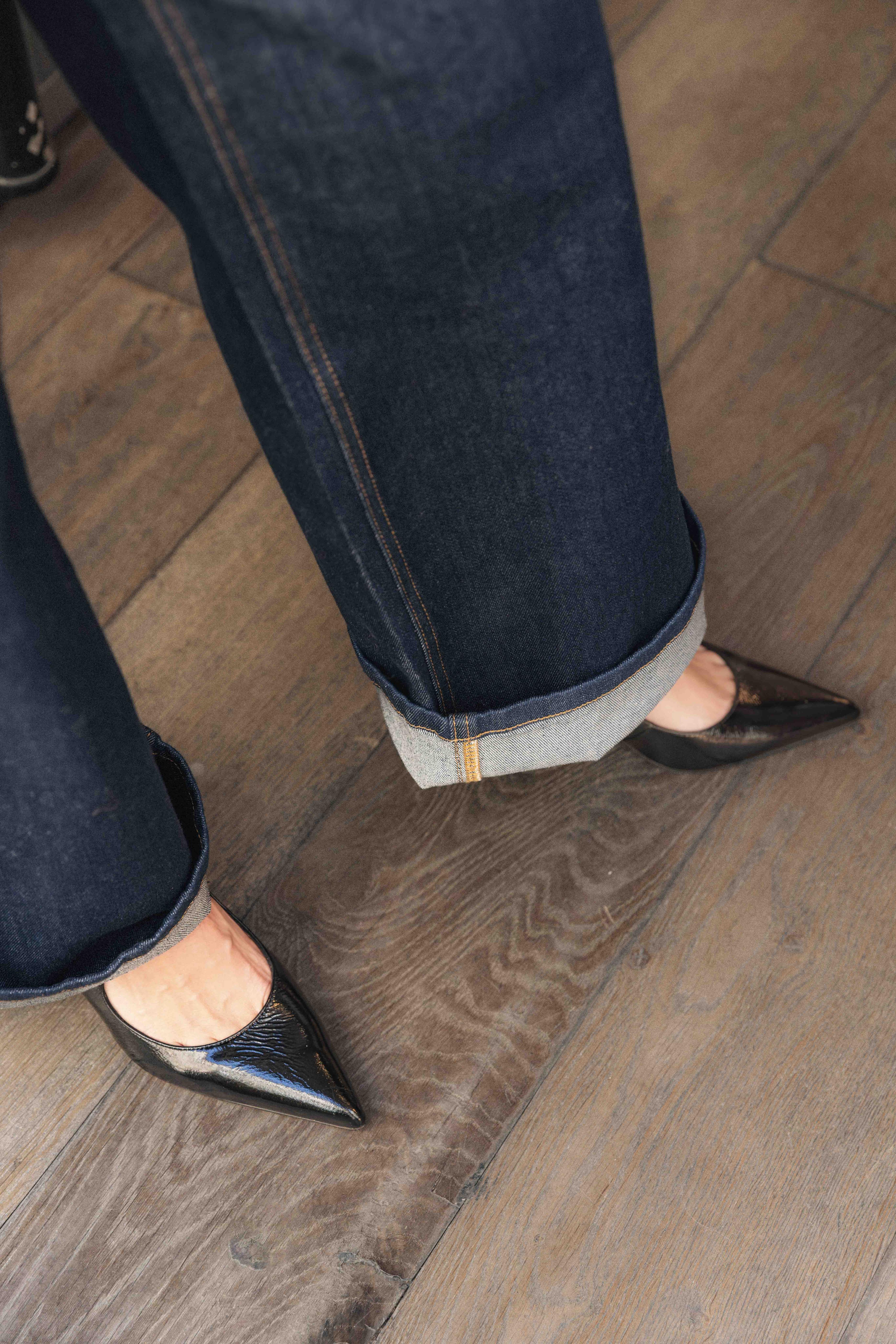 Escarpins  N° 722 Cuir vernis  Noir  RIVECOUR