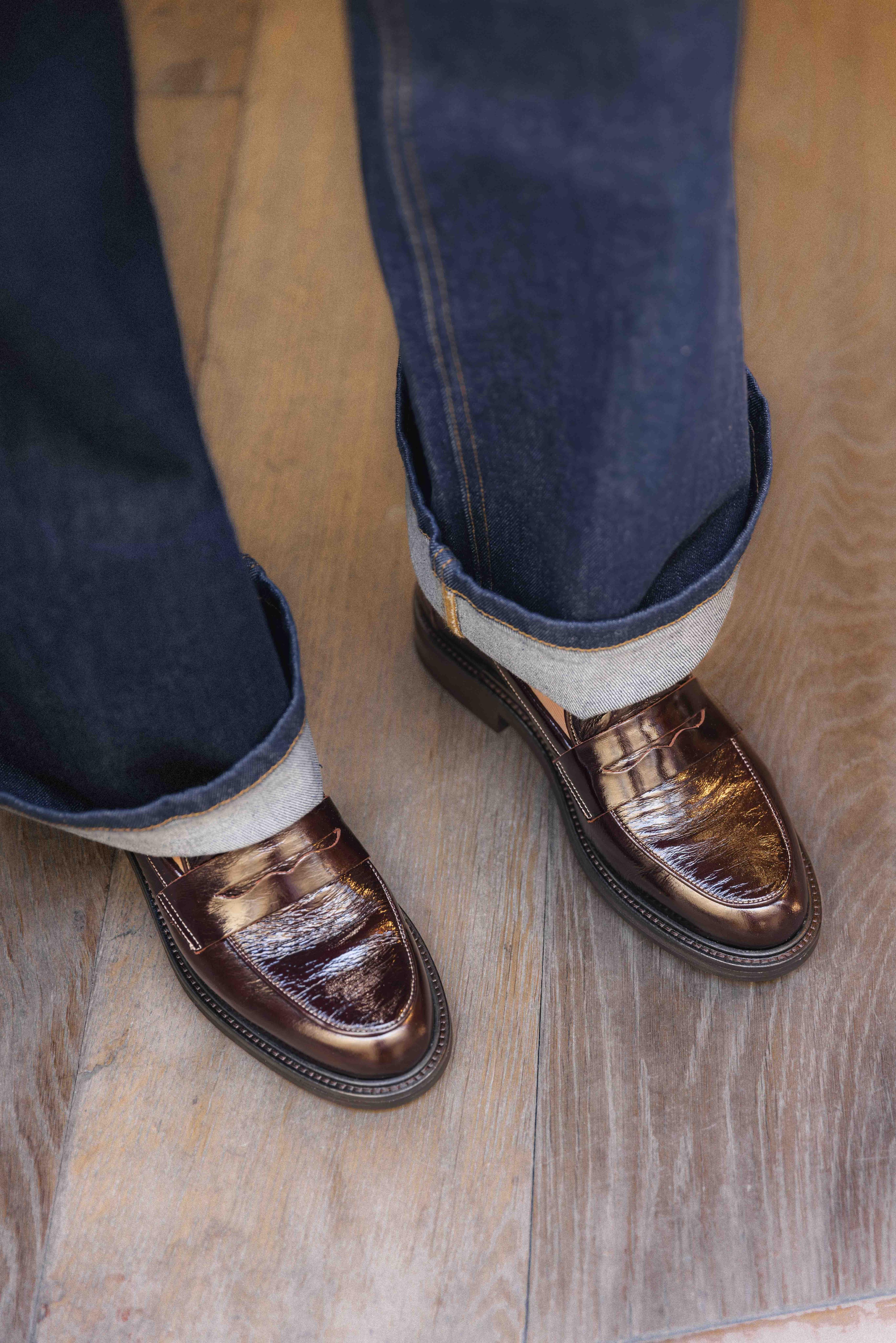 Mocassin A9300 Mogano Naplack BILLI BI