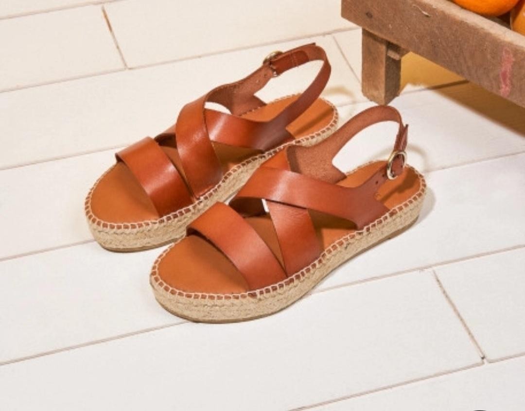 Espadrilles CHANTAL cognac ODAJE ex M MOUSTACHE