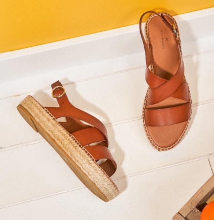 Espadrilles CHANTAL cognac ODAJE ex M MOUSTACHE