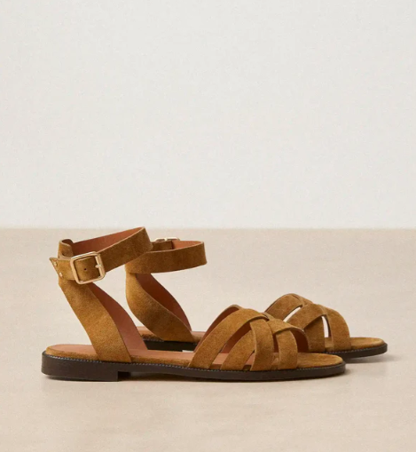 Sandale N° 203 Suède Ecorce RIVECOUR