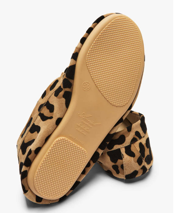 Moccassin N° 210 suède léopard ANNIEL