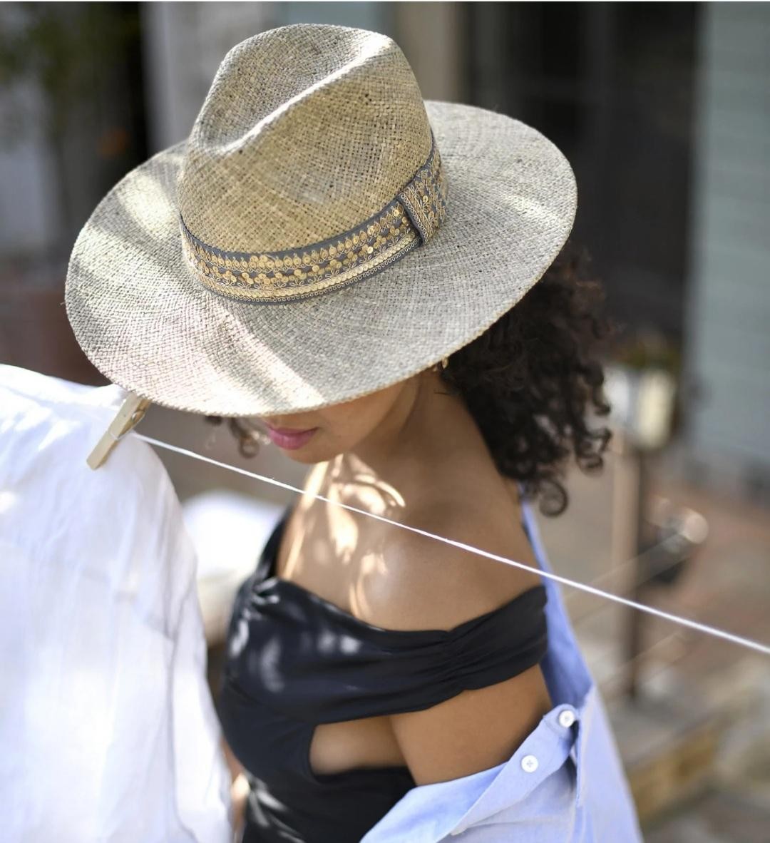 Chapeau de paille SOMBRERO Cielo MARADJI Reste taille L !