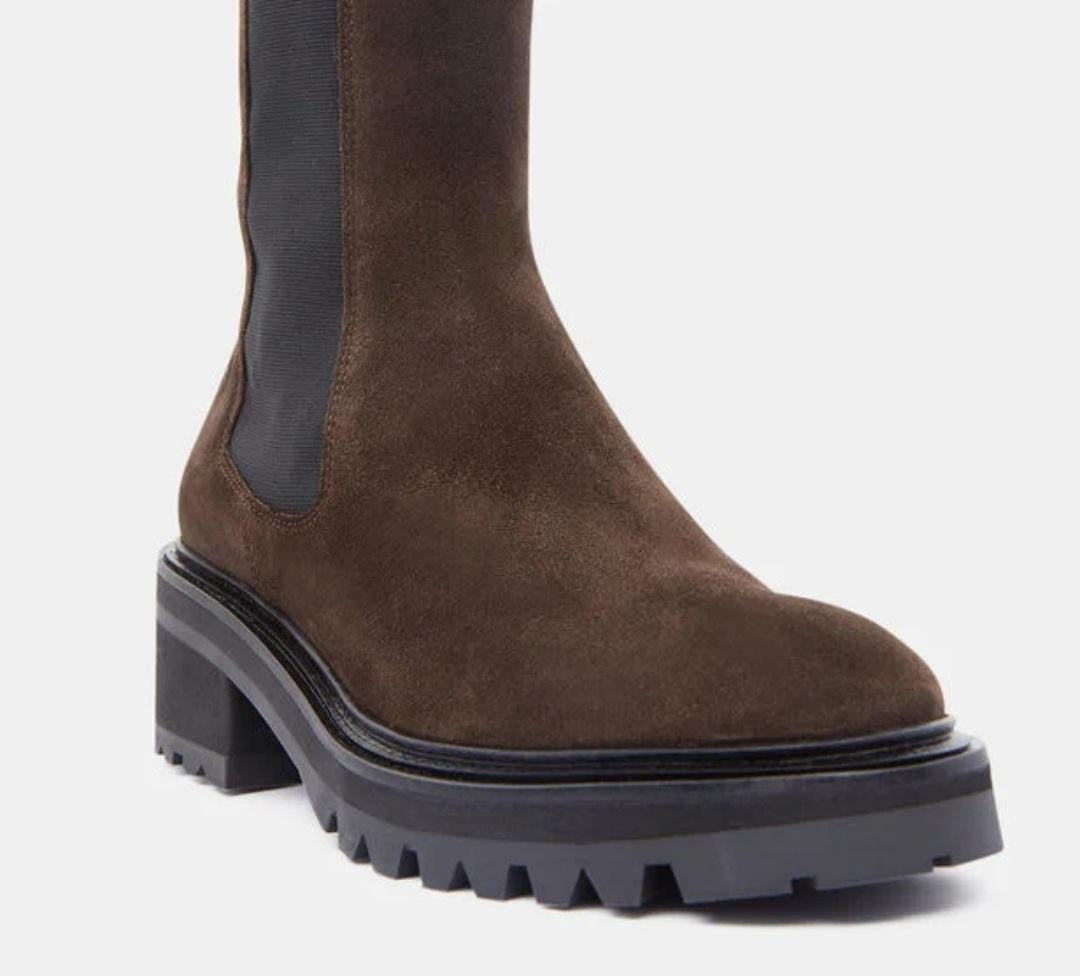 Bottine A3333 Suède Marron foncé BILLI BI Dernières pointures en 38 et 39