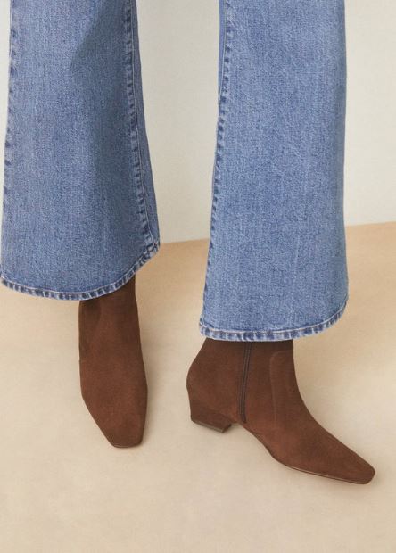 Bottines N°407 suède choco RIVECOUR